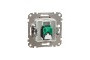Один роз’єм RJ45 категорія 5E UTP Бежевий Sedna Design (SDD112451)
