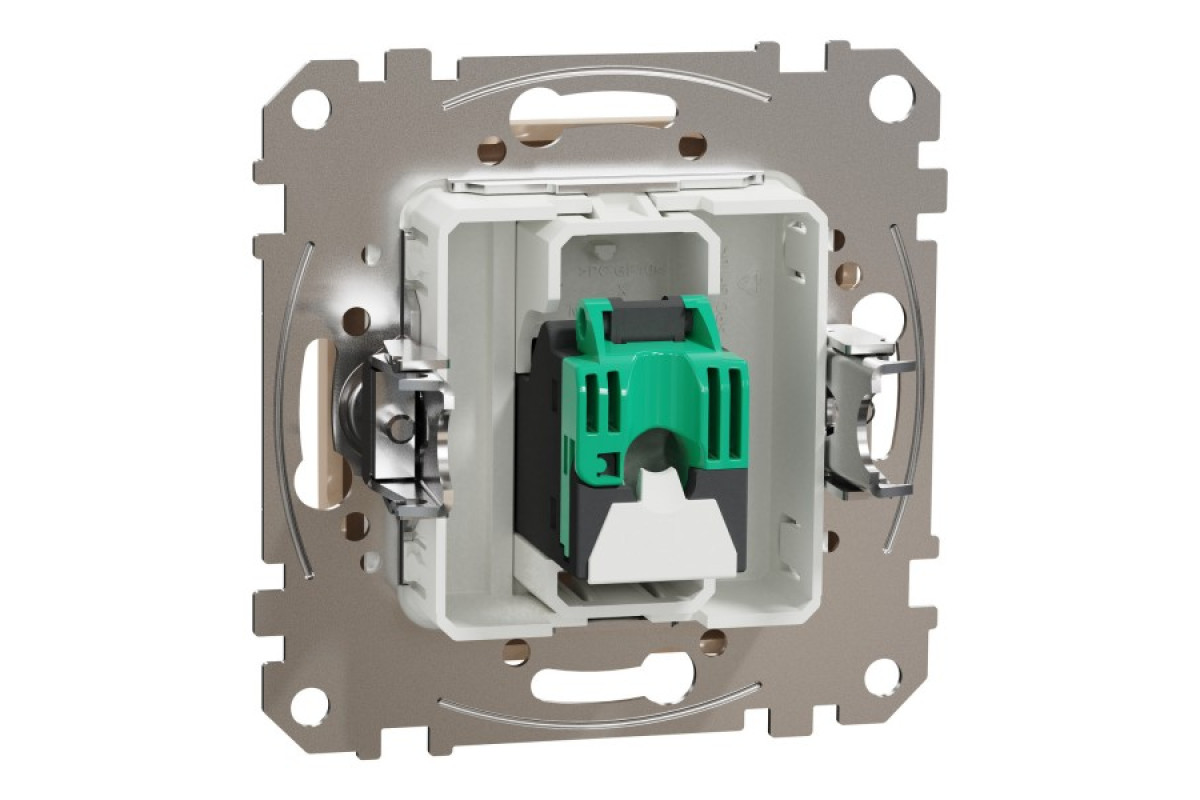 Один роз’єм RJ45 категорія 5E UTP Бежевий Sedna Design (SDD112451)