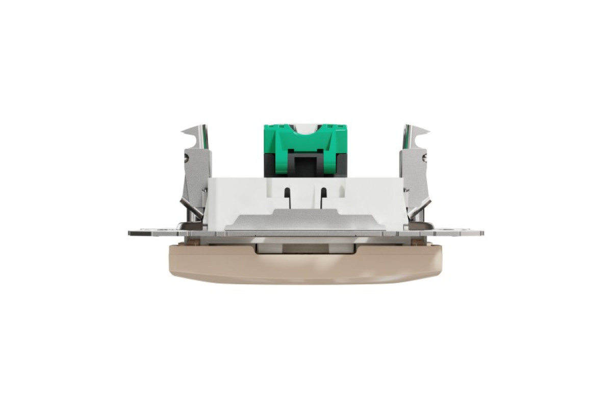 Один роз’єм RJ45 категорія 5E UTP Бежевий Sedna Design (SDD112451)