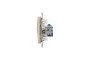 Комп'ютерна розетка, RJ45 CAT6 UTP, Бежева, Sedna Design (SDD112461)