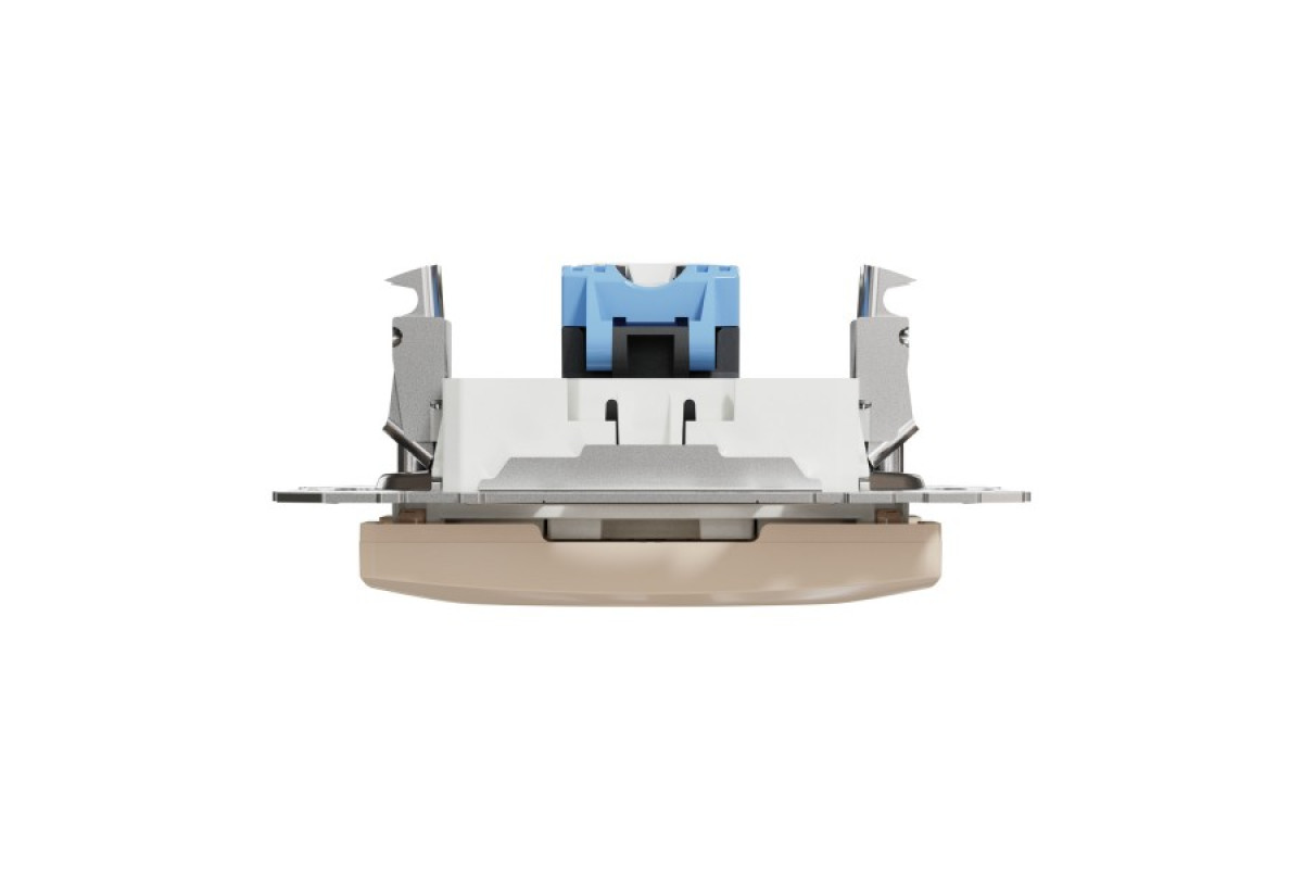 Комп'ютерна розетка, RJ45 CAT6 UTP, Бежева, Sedna Design (SDD112461)