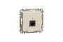 Комп'ютерна розетка, RJ45 CAT6 UTP, Бежева, Sedna Design (SDD112461)