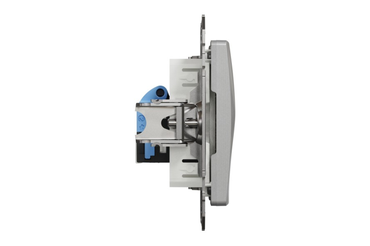 Комп'ютерна розетка, RJ45 CAT6 UTP, Алюміній, Sedna Design (SDD113461)
