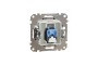 Комп'ютерна розетка, RJ45 CAT6 UTP, Алюміній, Sedna Design (SDD113461)