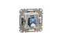 Комп'ютерна розетка, RJ45 CAT6 UTP, Чорна, Sedna Design (SDD114461)