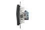Комп'ютерна розетка, RJ45 CAT6 UTP, Чорна, Sedna Design (SDD114461)