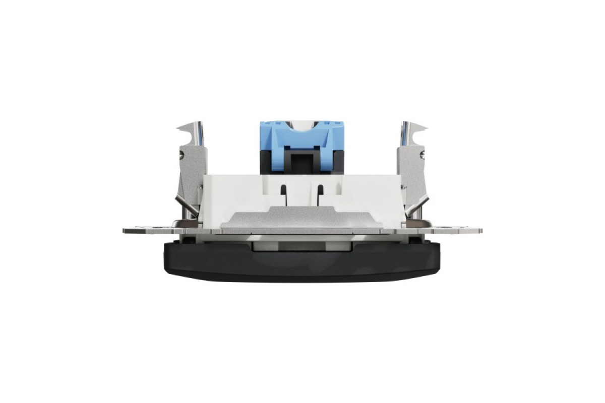 Комп'ютерна розетка, RJ45 CAT6 UTP, Чорна, Sedna Design (SDD114461)