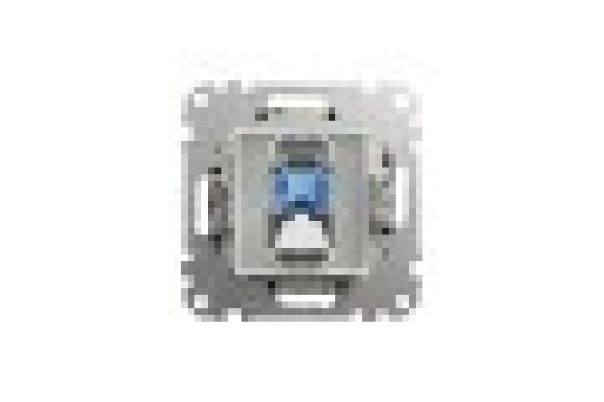 Комп'ютерна розетка, RJ45 CAT6 UTP, Чорна, Sedna Design (SDD114461)
