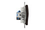 Комп'ютерна розетка, RJ45 CAT6 UTP, Венге, Sedna Elements (SDD181461)