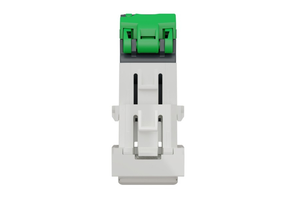 Розетка комп'ютерна RJ45 1-постова 6А FTP пряма з затвором, біла (NU344818)