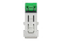 Розетка комп'ютерна RJ45 1-постова 6А FTP пряма з затвором, біла (NU344818)