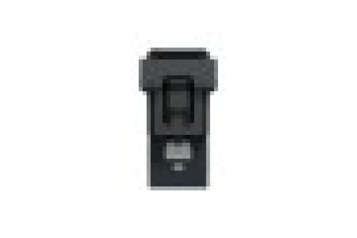 Розетка комп'ютерна RJ45 1-постова 6А FTP пряма з затвором, антрацит (NU344854)