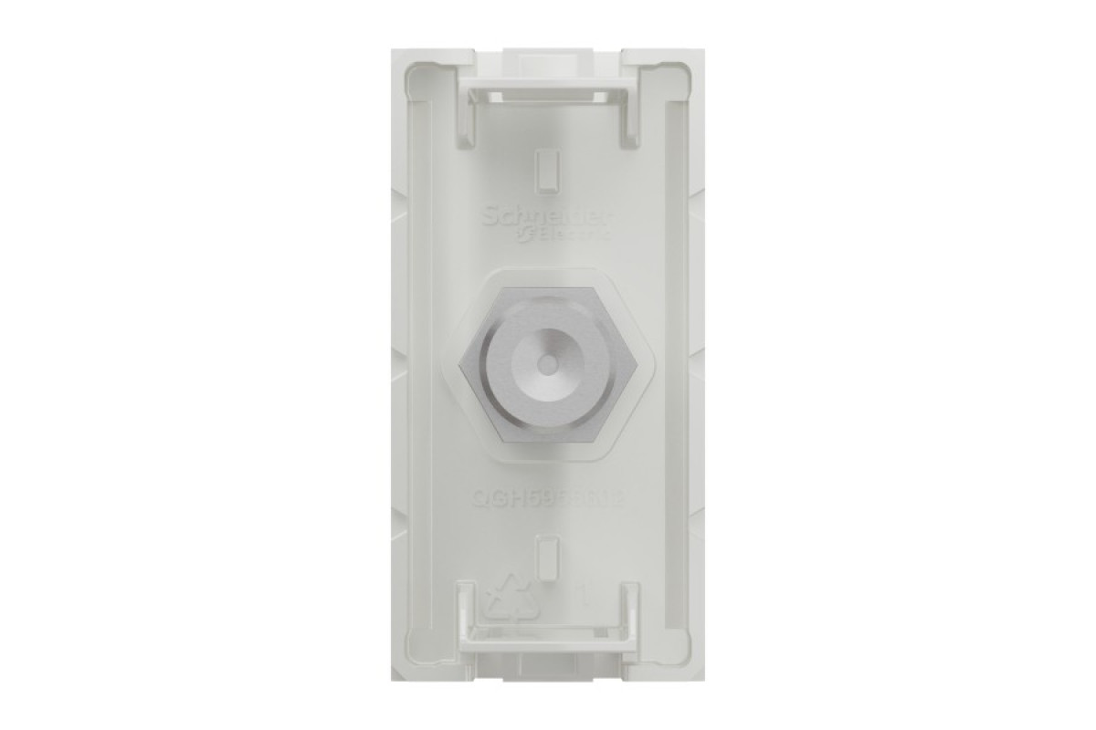 Розетка Coaxial F-type, 1 модуль біла (NU346818)