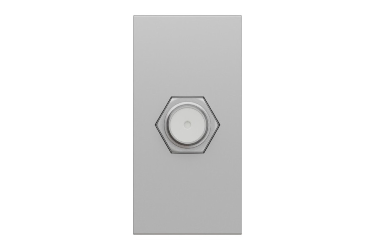 Розетка Coaxial F-type, 1 модуль алюм (NU346830)
