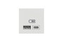Подвійна USB розетка A+C білий (NU301818)
