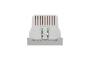 Розетка USB подвійна 2.1А 2 модулі алюміній (NU341830)