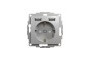 Розетка з заземленням + 2 USB тип А Алюміній Sedna Design (SDD113052)