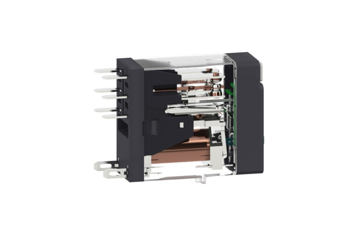 Реле управління - Zelio RXG - 2 C/O стандарт - 12 V DC - 5 A - з LED (RXG22JD)