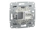 Розетка комп'ютерна RJ45 UTP категорія 5Е Asfora Сталь (EPH4300162)