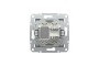 Розетка комп'ютерна RJ45 UTP категорія 5Е Asfora Сталь (EPH4300162)