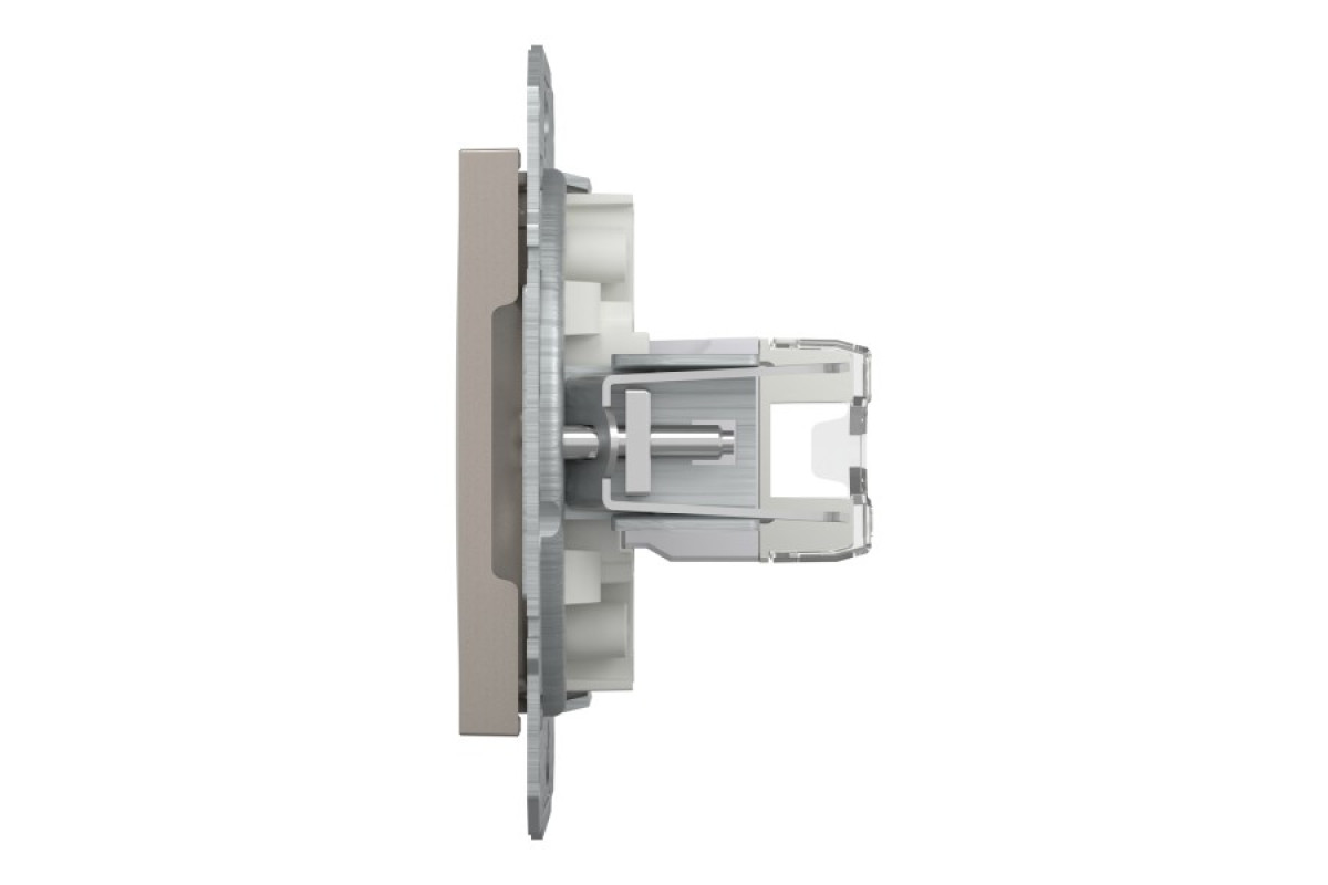 Розетка комп'ютерна RJ45 UTP категорія 5Е Asfora Бронза (EPH4300169)