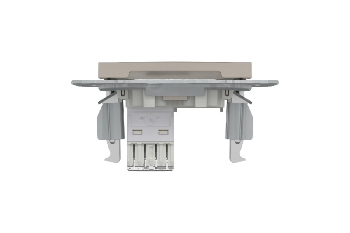 Розетка комп'ютерна RJ45 UTP категорія 5Е Asfora Бронза (EPH4300169)