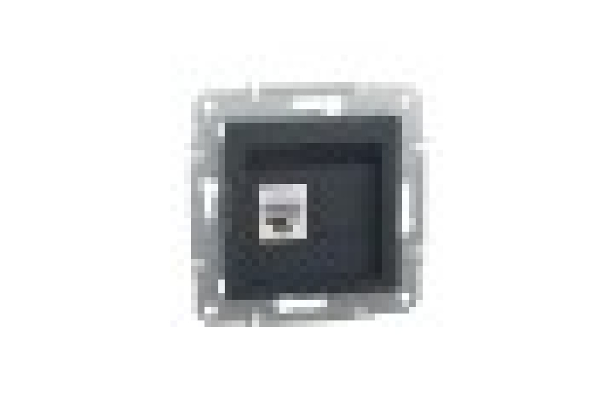 Розетка комп'ютерна RJ45 UTP категорія 5Е Asfora Антрацит (EPH4300171)