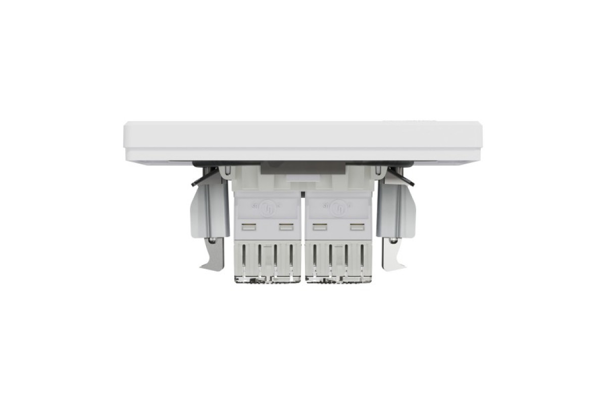 Комп'ютерна Розетка RJ45 UTP категорія 5Е подвійна Біла Asfora (EPH4400121)