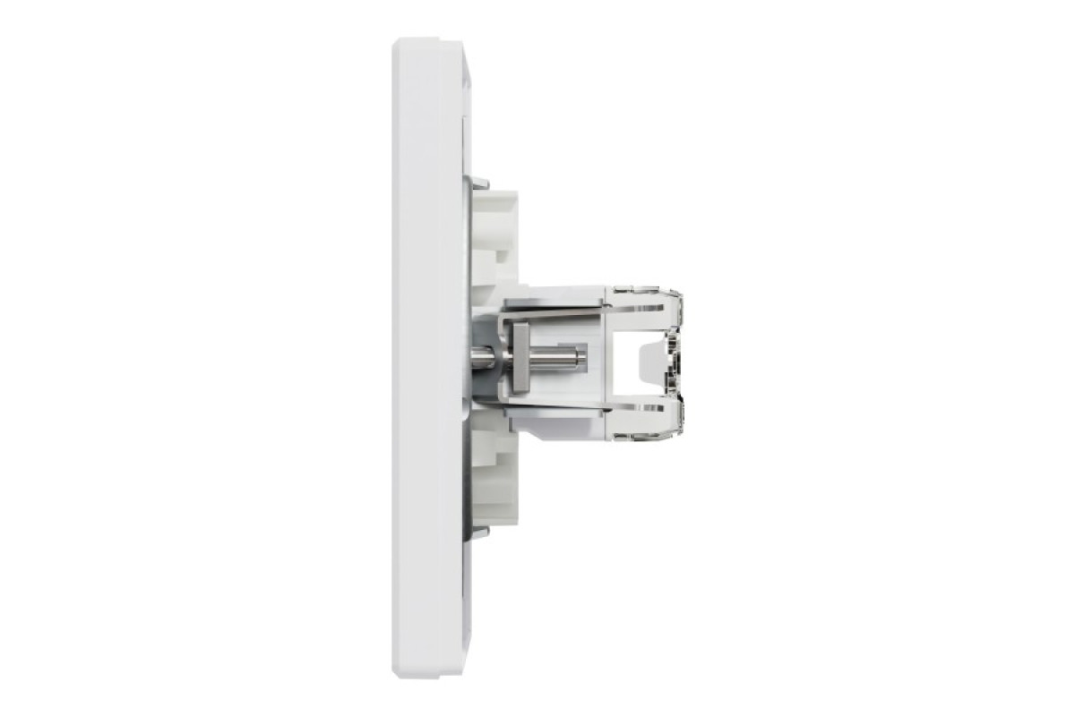 Комп'ютерна Розетка RJ45 UTP категорія 5Е подвійна Біла Asfora (EPH4400121)