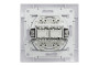 Комп'ютерна Розетка RJ45 UTP категорія 5Е подвійна Біла Asfora (EPH4400121)