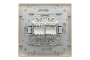 Розетка комп'ютерна RJ45 UTP категорія 5Е подвійна Крем Asfora (EPH4400123)