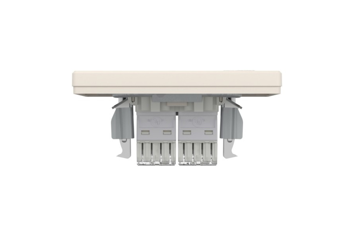 Розетка комп'ютерна RJ45 UTP категорія 5Е подвійна Крем Asfora (EPH4400123)