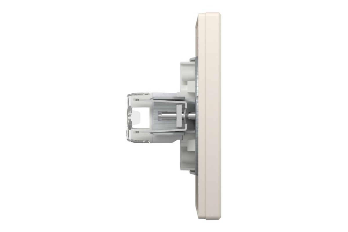 Розетка комп'ютерна RJ45 UTP категорія 5Е подвійна Крем Asfora (EPH4400123)