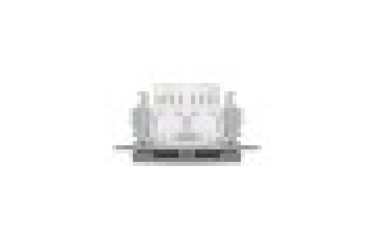 Розетка комп'ютерна RJ45 UTP категорія 5Е подвійна Asfora Сталь (EPH4400162)