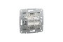 Розетка комп'ютерна RJ45 UTP категорія 5Е подвійна Asfora Бронза (EPH4400169)