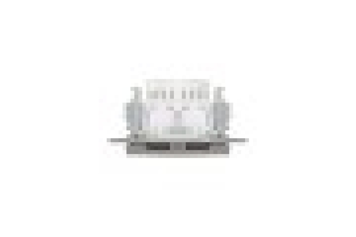 Розетка комп'ютерна RJ45 UTP категорія 5Е подвійна Asfora Бронза (EPH4400169)