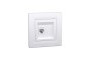 Розетка комп'ютерна RJ45 UTP категорія 6 Біла Asfora (EPH4700121)