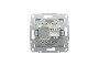 Розетка комп'ютерна RJ45 UTP категорія 6 Asfora Алюміній (EPH4700161)