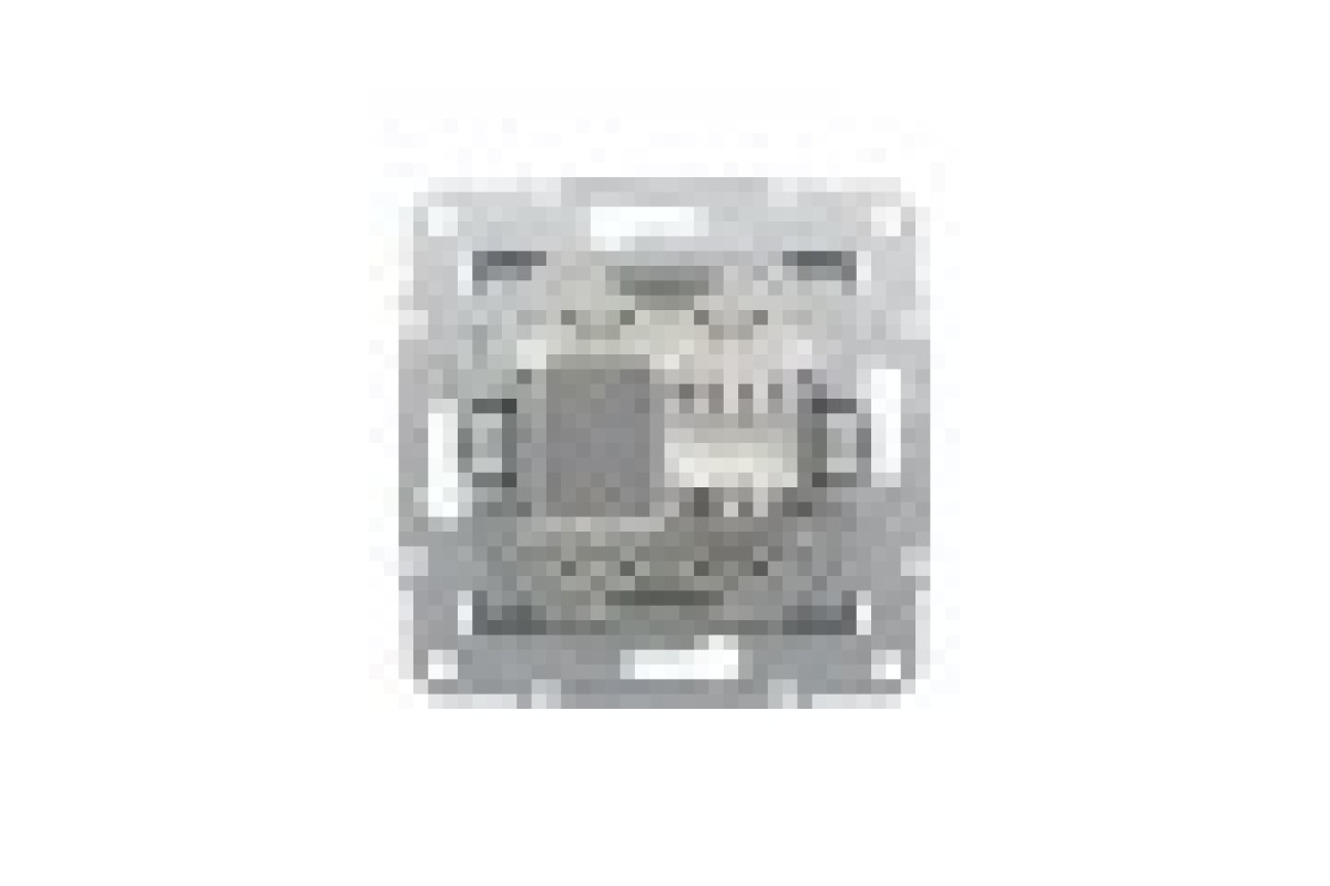 Розетка комп'ютерна RJ45 UTP категорія 6 Asfora Сталь (EPH4700162)