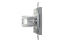 Розетка комп'ютерна RJ45 UTP категорія 6 Asfora Сталь (EPH4700162)