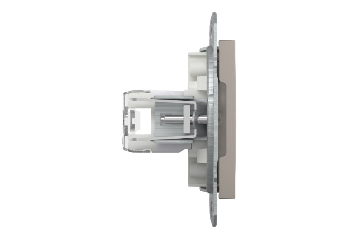 Розетка комп'ютерна RJ45 UTP категорія 6 Asfora Бронза (EPH4700169)