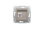 Розетка комп'ютерна RJ45 UTP категорія 6 Asfora Бронза (EPH4700169)