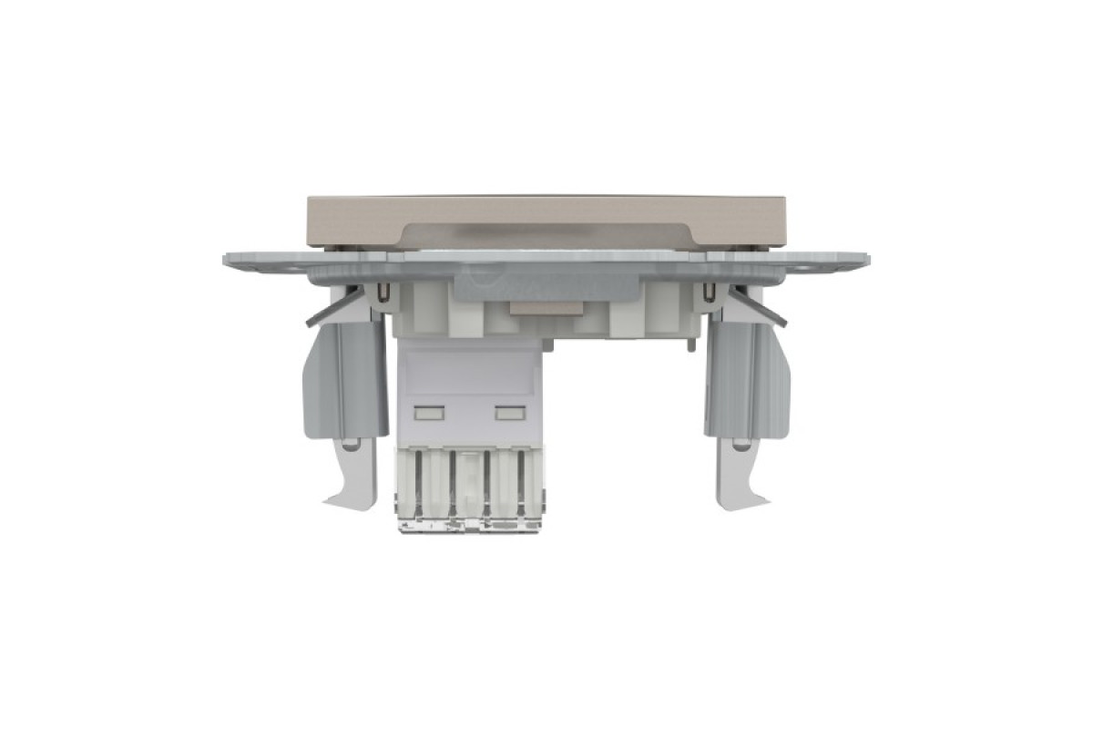 Розетка комп'ютерна RJ45 UTP категорія 6 Asfora Бронза (EPH4700169)