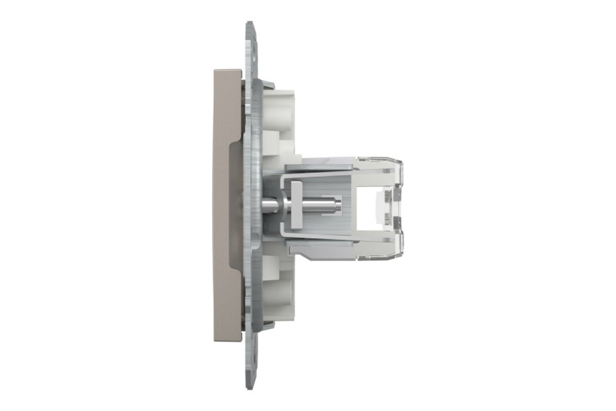Розетка комп'ютерна RJ45 UTP категорія 6 Asfora Бронза (EPH4700169)