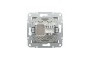 Розетка комп'ютерна RJ45 UTP категорія 6 Asfora Бронза (EPH4700169)