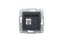 Розетка комп'ютерна RJ45 UTP категорія 6 Asfora Антрацит (EPH4700171)
