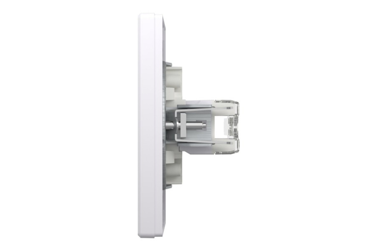 Розетка комп'ютерна RJ45 UTP категорія 6 подвійна Біла Asfora (EPH4800121)