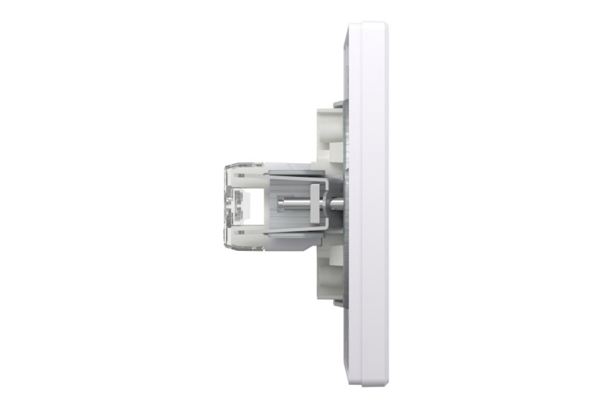 Розетка комп'ютерна RJ45 UTP категорія 6 подвійна Біла Asfora (EPH4800121)