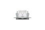 Розетка комп'ютерна RJ45 UTP категорія 6 подвійна Asfora Сталь (EPH4800162)