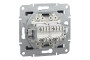 Розетка комп'ютерна RJ45 UTP категорія 6 подвійна Asfora Антрацит (EPH4800171)